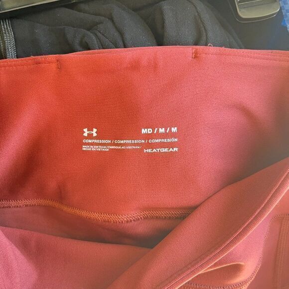 Under Armour heat gear hi-rise leggings in‎ rust Womens Size M Athletic Yoga - Picture 7 of 8